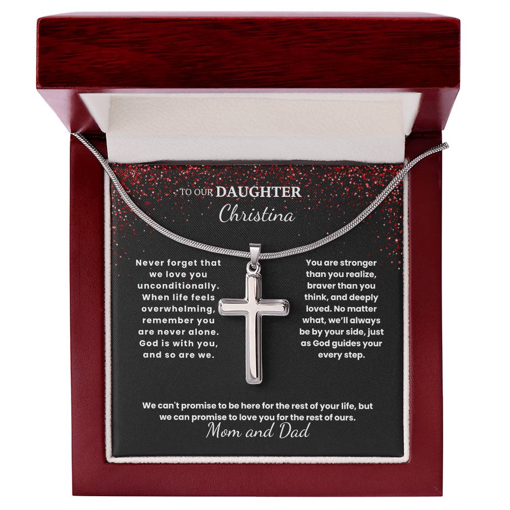 Beloved Daughter Cross Necklace