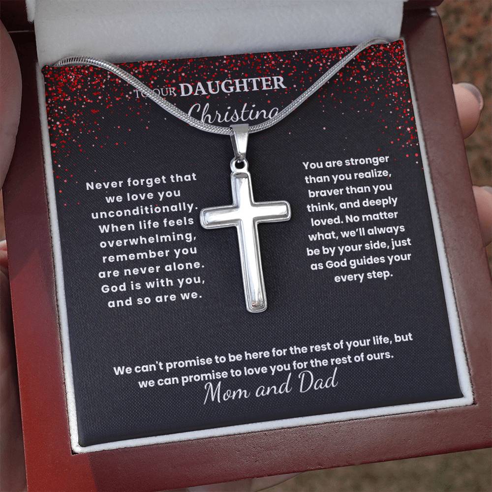 Beloved Daughter Cross Necklace